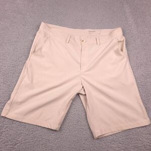 Mizzen Main Mens Performance‎ Shorts Size 34 Tan Golf Athleisure Lightweight